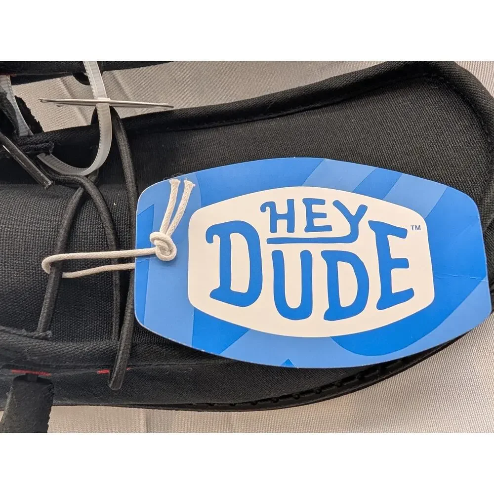 NWT Hey Dude Shoes Men’s Wally Funk Day of the Dead in Black size 11 (NO BOX)